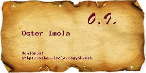 Oster Imola névjegykártya